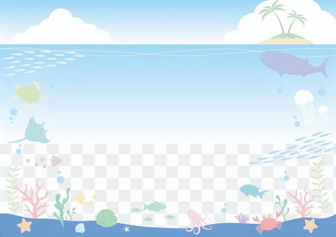 Underwater frame Underwater frame