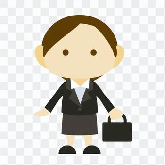 A woman in a suit A woman in a suit