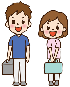 Home-visit medical doctor and nurse 02_ smile Home-visit medical doctor and nurse 02_ smile