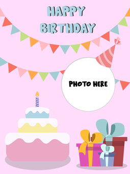 Birthday photo frame Birthday photo frame