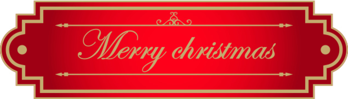 Christmas character label red Christmas character label red