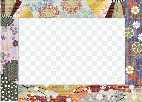 Japanese pattern frame Japanese pattern frame