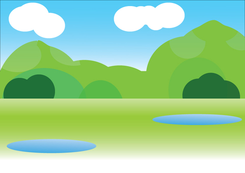 Spring Mountain Landscape A4 Spring Mountain Landscape A4