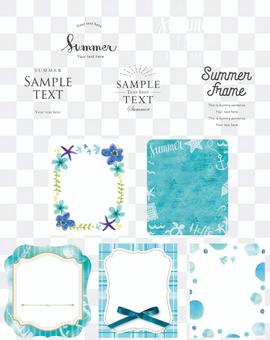 Summer label set Summer label set