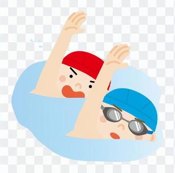 Swimming boys Swimming boys