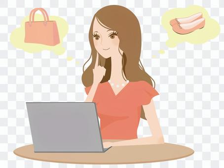 Women shopping online Women shopping online