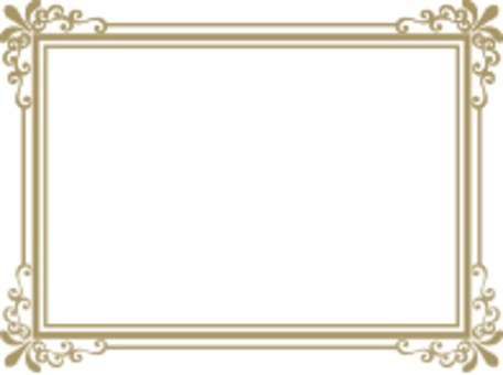 Decorative frame gold rectangle Decorative frame gold rectangle