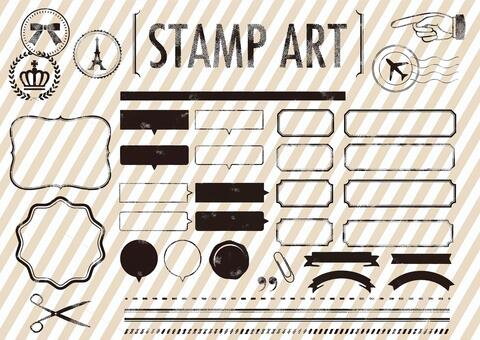 Stamp art Stamp art