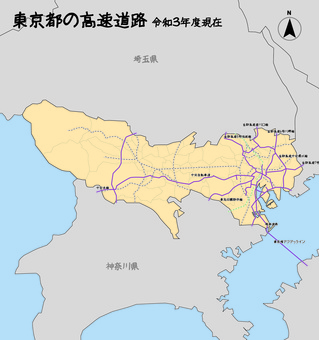 Tokyo Metropolitan Expressway Road Map Tokyo Metropolitan Expressway Road Map
