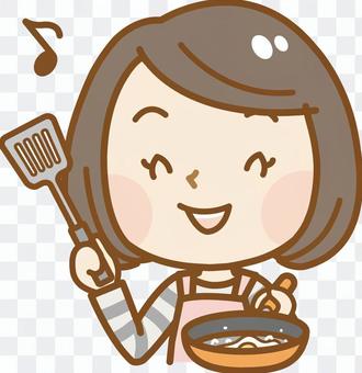 Mom cooking bust up Mom cooking bust up