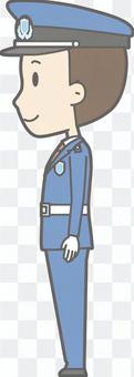 Security guard - Standing left side - whole body Security guard - Standing left side - whole body
