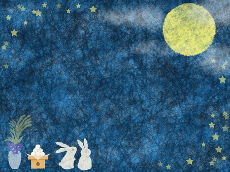 Japanese paper moon viewing background 2 Japanese paper moon viewing background 2