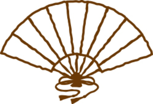 Hand-drawn fan Hand-drawn fan