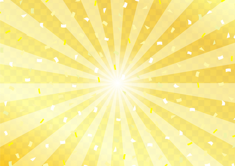 Golden checkered background confetti Golden checkered background confetti