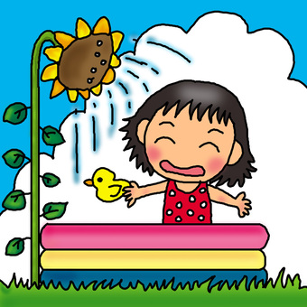 Sunflower shower ♪ Sunflower shower ♪