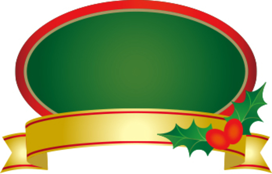 Christmas ribbon label Christmas ribbon label