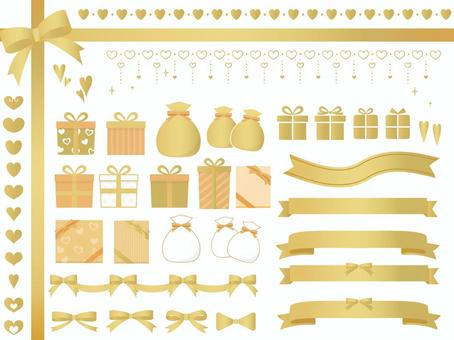 Present set gold Present set gold