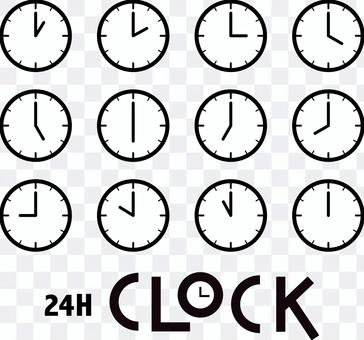 24H CLOCK simple 24H CLOCK simple