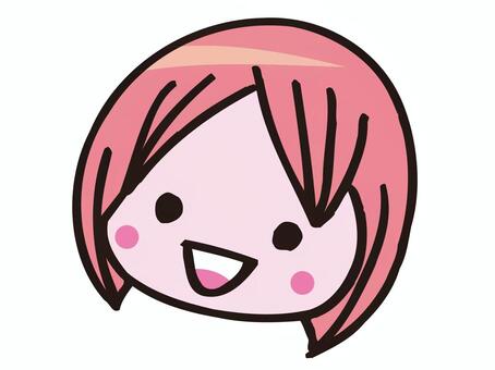 A woman with a smile A woman with a smile
