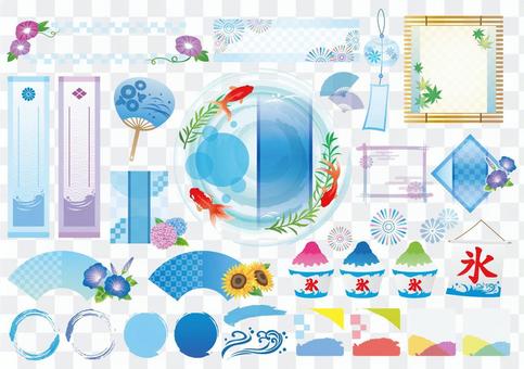 Summer Japanese style frame material Ryo Summer Japanese style frame material Ryo