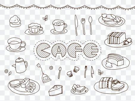 Cafe · Light snack painter picture set Cafe · Light snack painter picture set