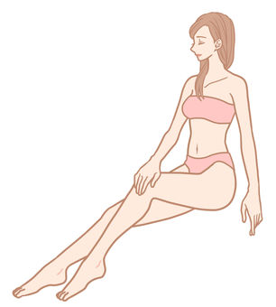 Female body line whole body (grated hair) Female body line whole body (grated hair)