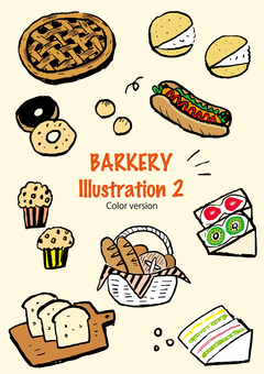 Bread and sweets set (color ver.) Bread and sweets set (color ver.)
