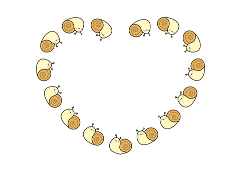 20 frames_snail,有線條,有心 20 frames_snail,有線條,有心