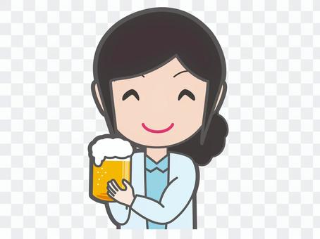Cheers women with beer Cheers women with beer