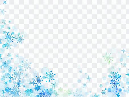 Snow crystal frame ver 07 Snow crystal frame ver 07