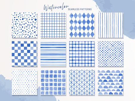 Simple handwritten pattern of watercolors Simple handwritten pattern of watercolors