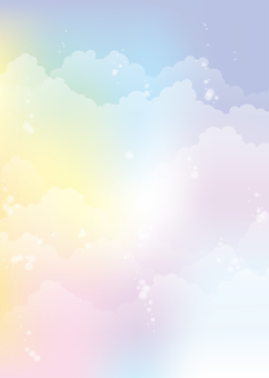 Seven-color empty background, A4 縦, Tu full pay Seven-color empty background, A4 縦, Tu full pay
