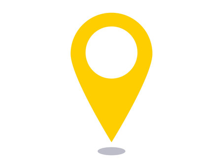 Yellow simple map pin Yellow simple map pin