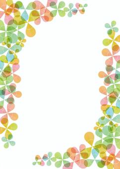 Clover background, A4 length, with feet Clover background, A4 length, with feet