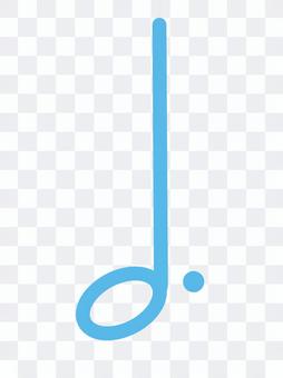 Dotted half note clef note Dotted half note clef note