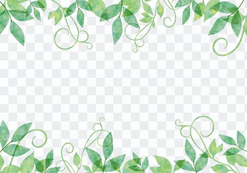 Fresh green _ pastel frame Fresh green _ pastel frame