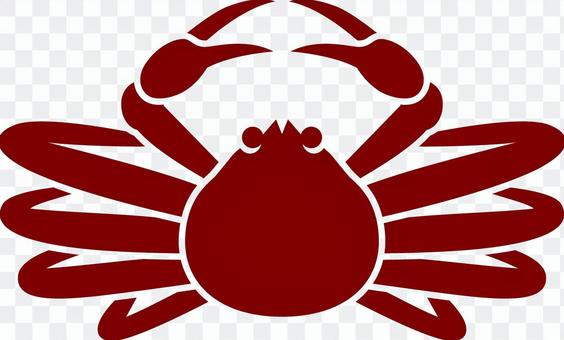 Matsuba crab _ Silhouette _ 02 _ red tea Matsuba crab _ Silhouette _ 02 _ red tea