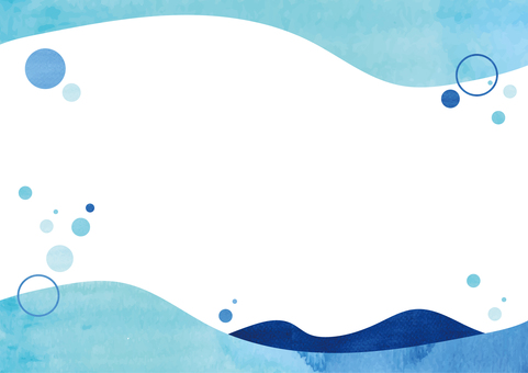 Watercolor handwritten sea pattern Watercolor handwritten sea pattern