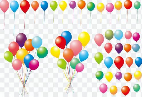 Balloon set balloon set colorful illustration Balloon set balloon set colorful illustration