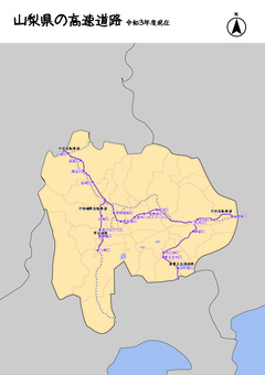 Yamanashi Prefecture Yamanashi Expressway Road Yamanashi Prefecture Yamanashi Expressway Road