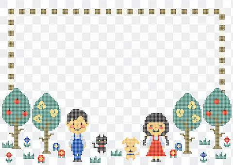 Pixel art frame Pixel art frame