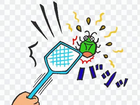 Striking a bug and exterminating Striking a bug and exterminating