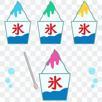 Shaved ice in a cup Shaved ice in a cup