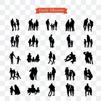 Family silhouette pack Family silhouette pack
