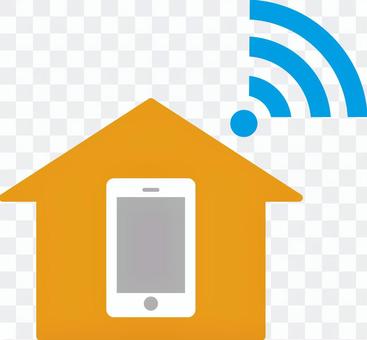 Home wifi illustration Home wifi illustration