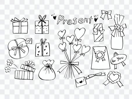 Gifts (line drawing) Gifts (line drawing)