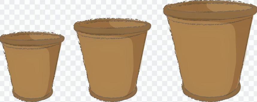 Small medium and large pot Small medium and large pot