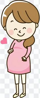 Pregnant woman 2-20 smile Pregnant woman 2-20 smile
