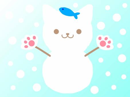 Snowman cat Snowman cat