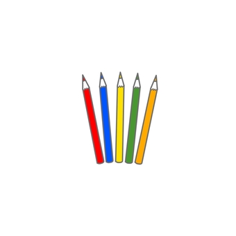 Colored pencils / primary colors (color, transparent) Colored pencils / primary colors (color, transparent)
